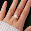 8mm Classic Freshwater Cultured Pearl Solitaire Ring