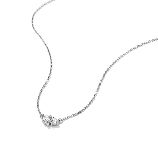 Toi et Moi Moissanite Pendant Necklace