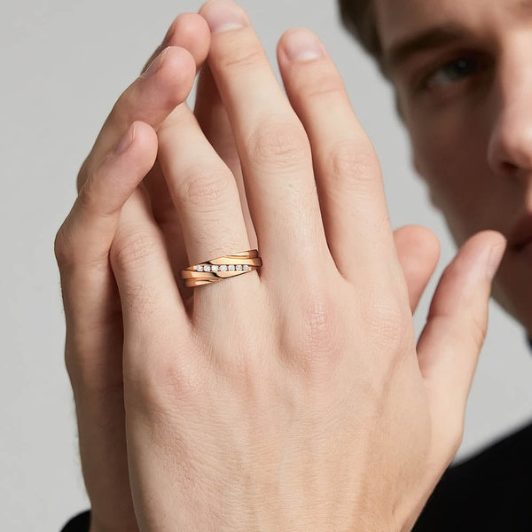 6.5mm Moissanite Men's Wedding Band