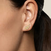 Couture Botanical Foliage Lab Grown Diamond Stud Earrings