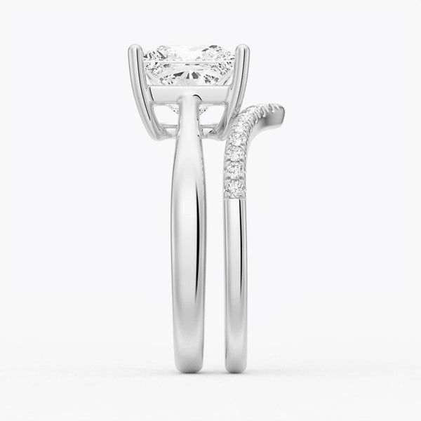 Classic Solitaire Princess Cut Engagement Ring