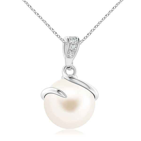 8mm Freshwater Cultured Pearl Pendant & Ring Set