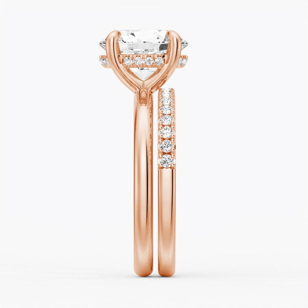 Oval Solitaire Moissanite Engagement Ring