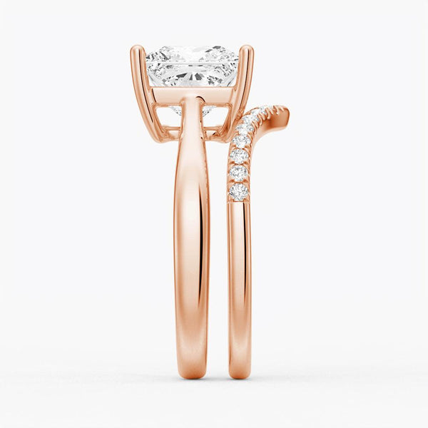 Classic Solitaire Princess Cut Engagement Ring