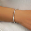 3.5 CT. Classic Round Shaped Moissanite Tennis Bracelet