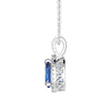 Pear Shaped Sapphire Pendant And Stud Earrings Set