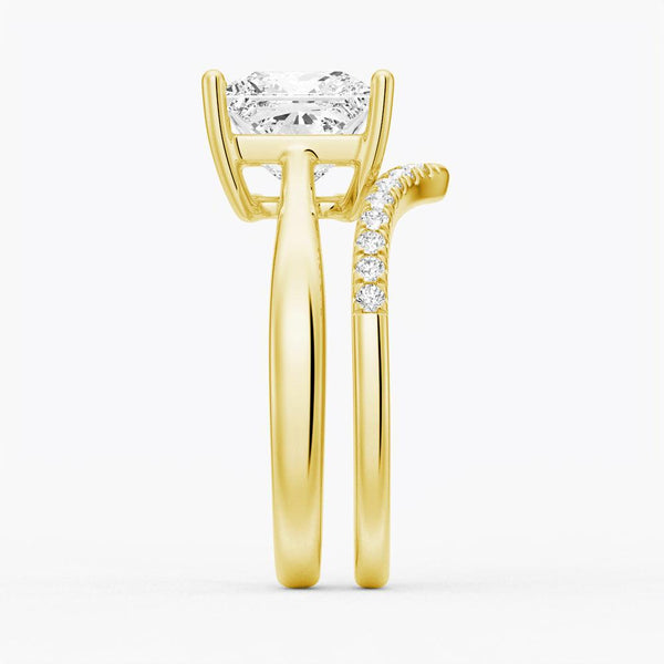 Classic Solitaire Princess Cut Engagement Ring