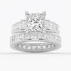 Unique Cinderella Staircase Princess Cut Moissanite Engagement Ring