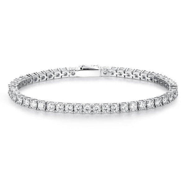 3.5 CT. Classic Round Shaped Moissanite Tennis Bracelet