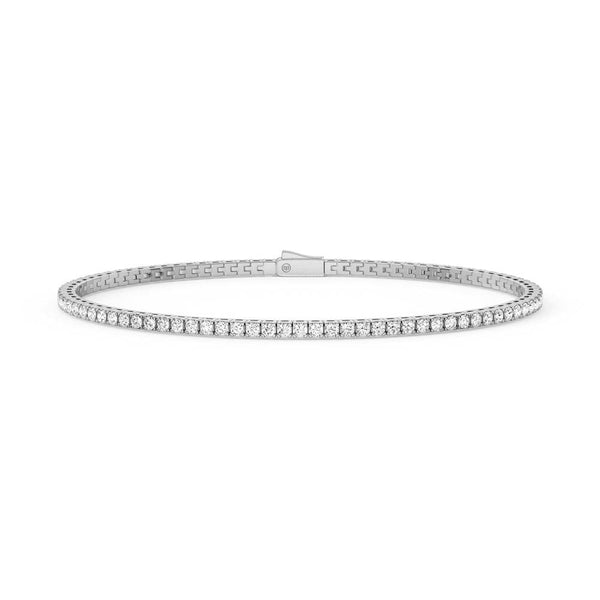 Classic 2.5mm Moissanite Basket Tennis Bracelet