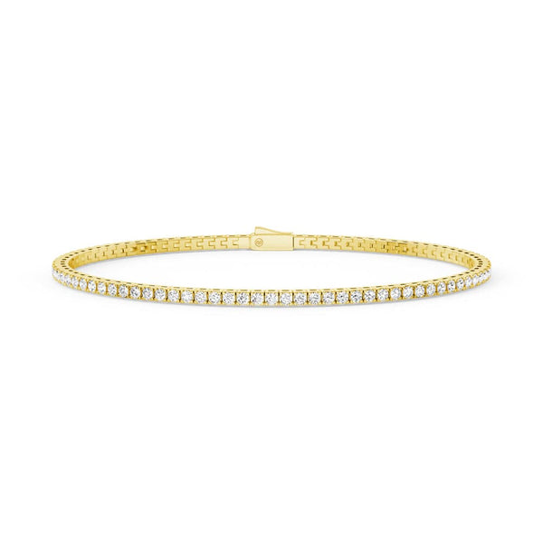 Classic 2.5mm Moissanite Basket Tennis Bracelet