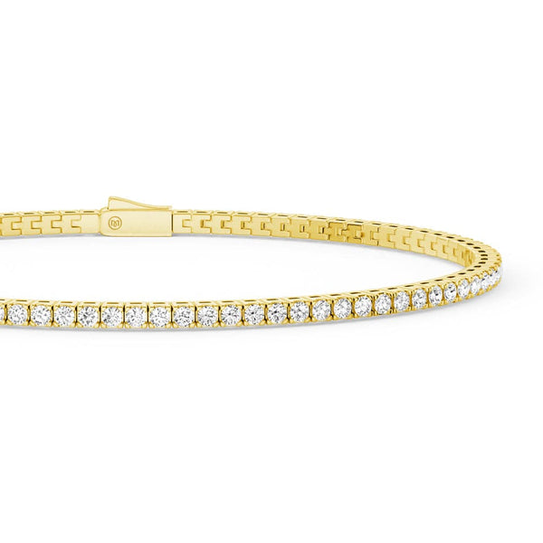 Classic 2.5mm Moissanite Basket Tennis Bracelet
