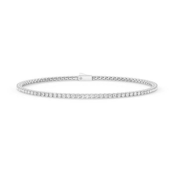 Floating U Prong 2.5mm Moissanite Tennis Bracelet