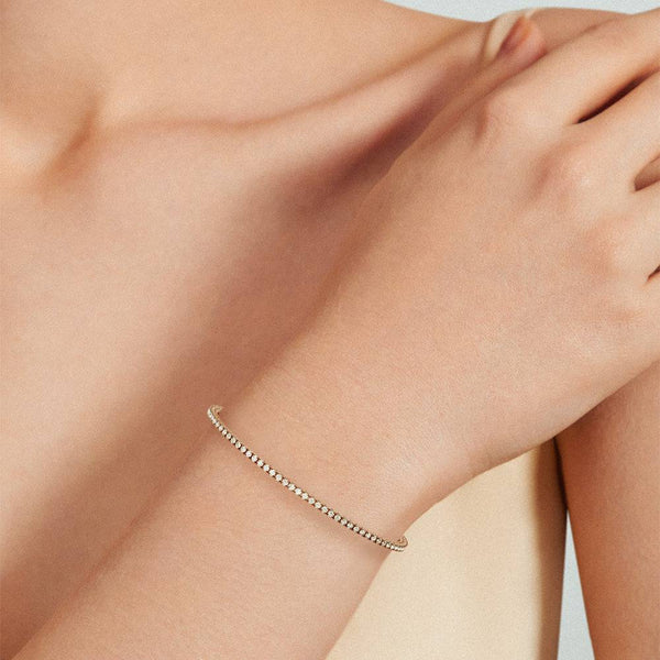 Floating U Prong 2.5mm Moissanite Tennis Bracelet