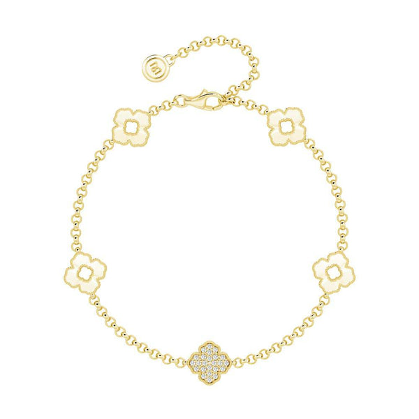 Clover Lucky Bloom Lab Grown Diamond Bracelet