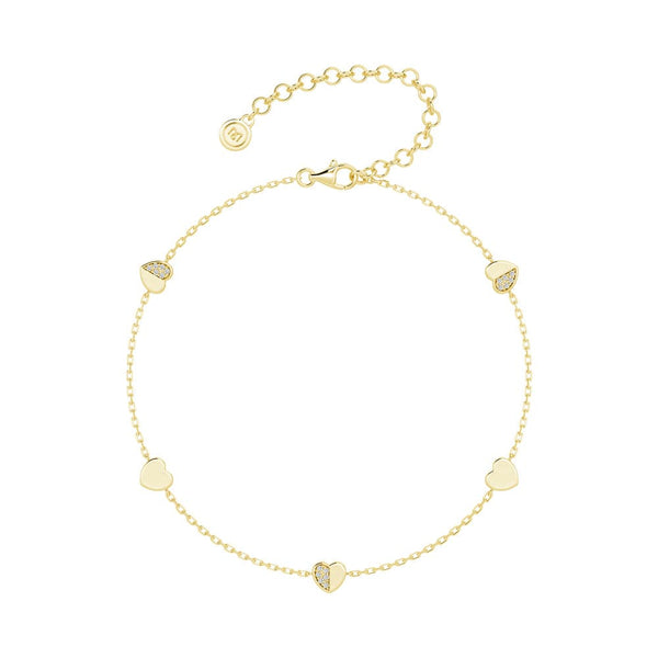 Heartfelt Bond Charm Bracelet