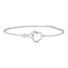 Interlocking Hearts Diamond Accent Infinity Bracelet