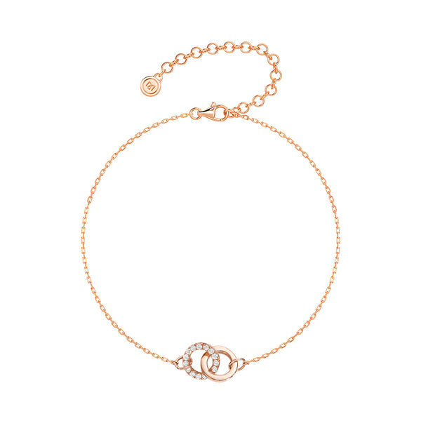 Interlocking Dual Hoop Bracelet