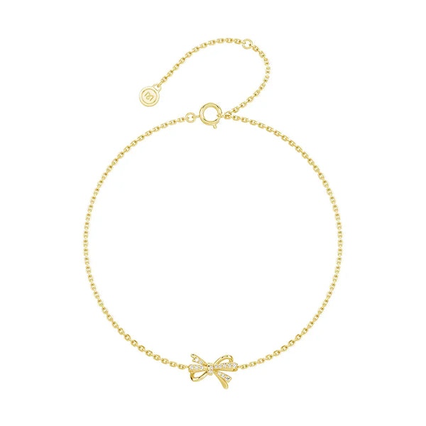 Filigree Bow Moissanite and Diamond Jewelry Set Necklace Bracelet and Earrings