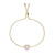 Pink Mother of Pearl & Moissanite Heart Bracelet