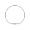 Beaded Chain Bracelet with Balanced Lab Grown Diamond Accents