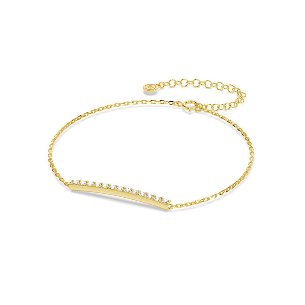 Linear Lab Grown Diamond Bar Bracelet