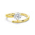 Refined Classic Round Cut Lab Grown Diamond Promise Ring