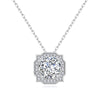 1 CT. Vintage Round Moissanite Necklace