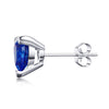 1 CT. Heart Shaped Birthstone Gemstone Stud Earrings