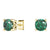 1 CT. Classic Solitaire Emerald Stud Earrings