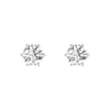 4 ctw Round Moissanite 6 Prong Stud Earrings