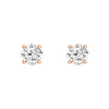 4 ctw Cushion Cut Moissanite 4 Prong Solitaire Stud Earrings