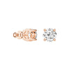 4 ctw Cushion Cut Moissanite 4 Prong Solitaire Stud Earrings