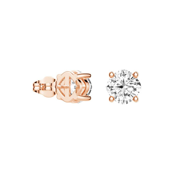 4 ctw Cushion Cut Moissanite 4 Prong Solitaire Stud Earrings