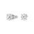 4 ctw Cushion Cut Moissanite 4 Prong Solitaire Stud Earrings