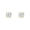 4 ctw Cushion Cut Moissanite 4 Prong Solitaire Stud Earrings