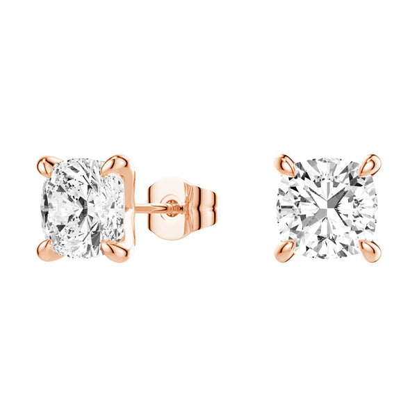 1 CT. Cushion Cut Moissanite Earring Studs