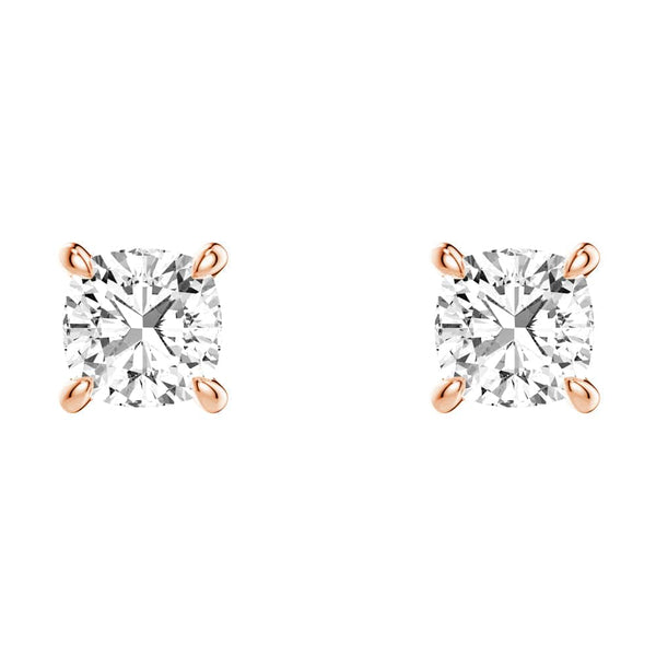 1 CT. Cushion Cut Moissanite Earring Studs