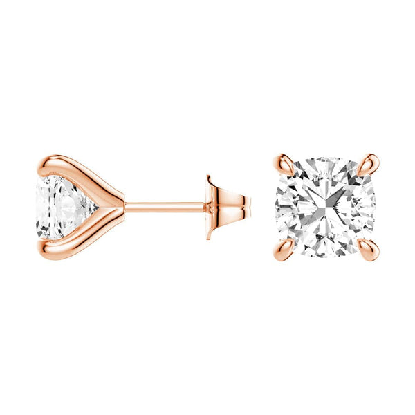 1 CT. Cushion Cut Moissanite Earring Studs