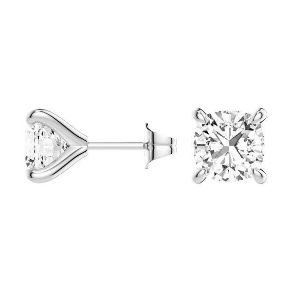 1 CT. Cushion Cut Moissanite Earring Studs