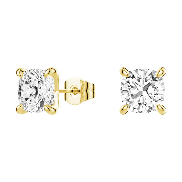 1 CT. Cushion Cut Moissanite Earring Studs