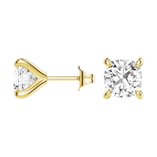 1 CT. Cushion Cut Moissanite Earring Studs