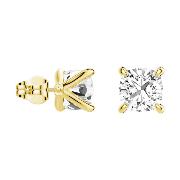 1 CT. Cushion Cut Moissanite Earring Studs