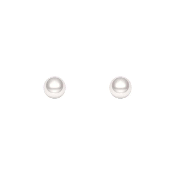 6mm Solitaire Freshwater Cultured Pearl Stud Earrings