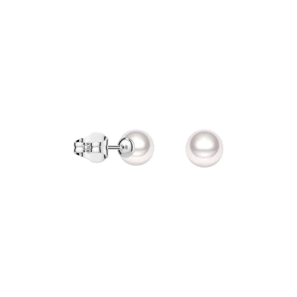 6mm Solitaire Freshwater Cultured Pearl Stud Earrings