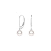 8mm Freshwater Cultured Pearl Leverback Earrings
