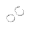 Pave Moissanite Huggie Hoop Earrings