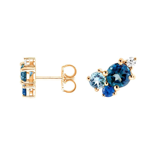 Ocean Breeze Cluster Earrings