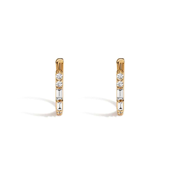 Eternal Radiance Hoop Lab Grown Diamond Earrings