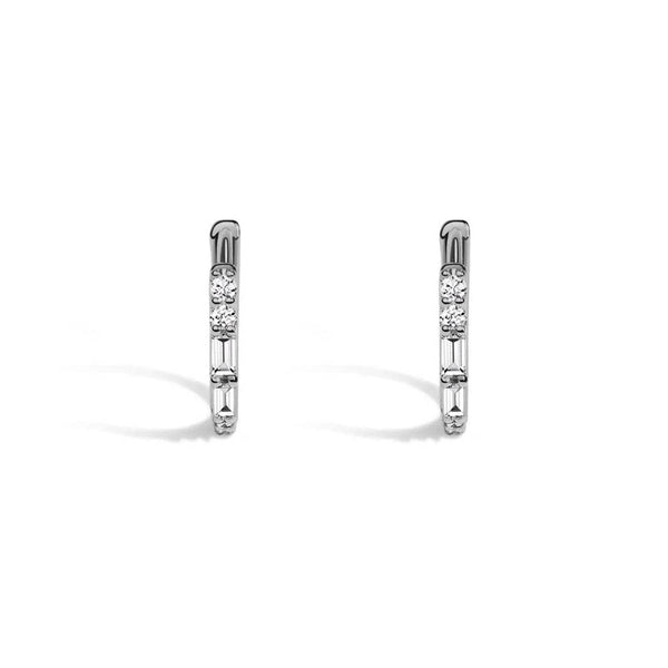 Eternal Radiance Hoop Lab Grown Diamond Earrings